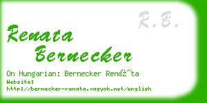 renata bernecker business card